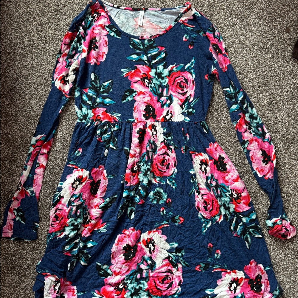 Floral Long Sleeve Dress